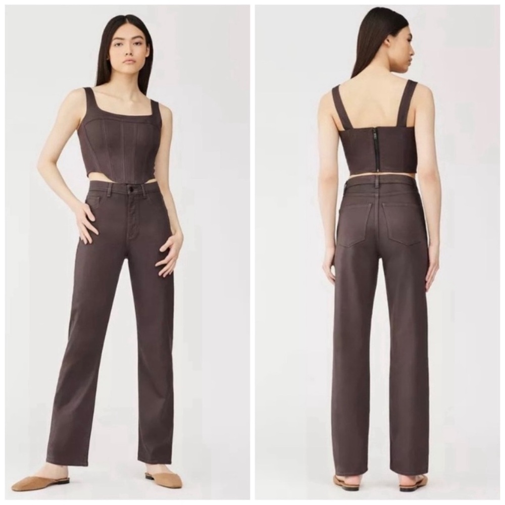 DL1961 | Emilie Straight Ultra High Rise Vintage Dark Cocoa | 28